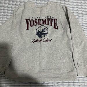 Hollister Gray Yosemite Graphic Sweatshirt